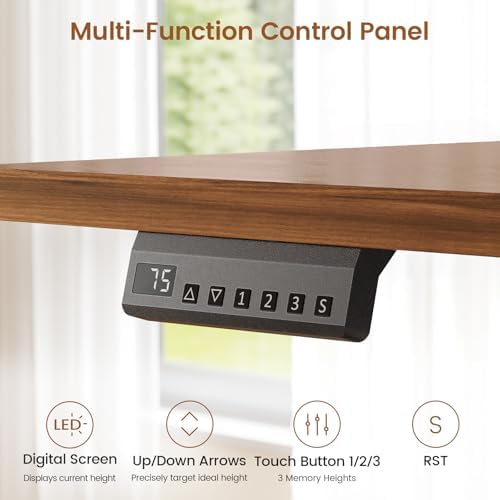 SEDETA Electric Standing Desk with 6 Drawers, 55" Adjustable Stand up Desk with Storage, Computer Desks with Power Outlets for Home Office, Black - Image 5