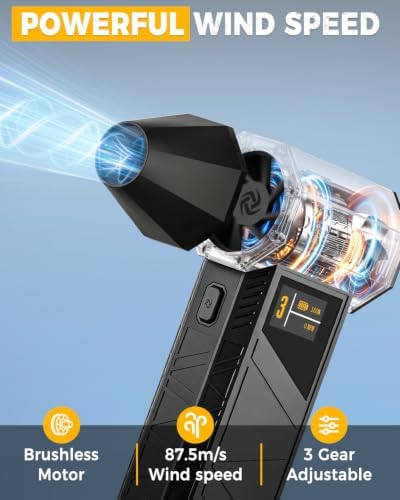 X3PRO Electric Air Duster, Powerful Turbo Fan 3 Speed Compressed Air Duster - Image 2