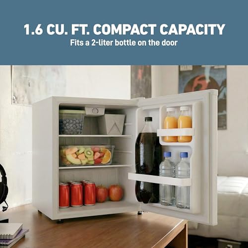 West Bend Mini Fridge for Home, Office, Bedroom & Dorm, 1.6 Cu. Ft., White - Image 2