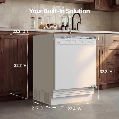 Ca'Lefort 24-Inch Panel Ready Under Counter Refrigerator, 4.8 cu.ft - Image 4