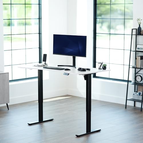 VIVO White 63 x 32 in Standing Desk, DESK-KIT-1B1W - Image 2