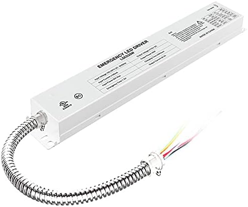 LED Emergency Backup Driver 20W, 120V-347VAC, Rechargeable UL Approved Backup Battery, Over 90mins Emergency Time, for LED troffer, Panel and Tubes White by LEDFlyingDirect