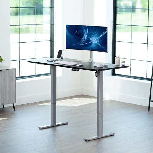 VIVO Black 60 x 24 in Standing Desk, DESK-KIT-1G6B - Image 2