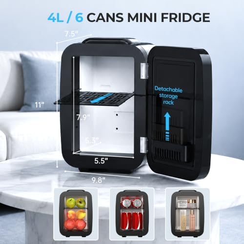 BEICHEN Mini Fridge 4 Liter Portable Compact Refrigerator - Image 3