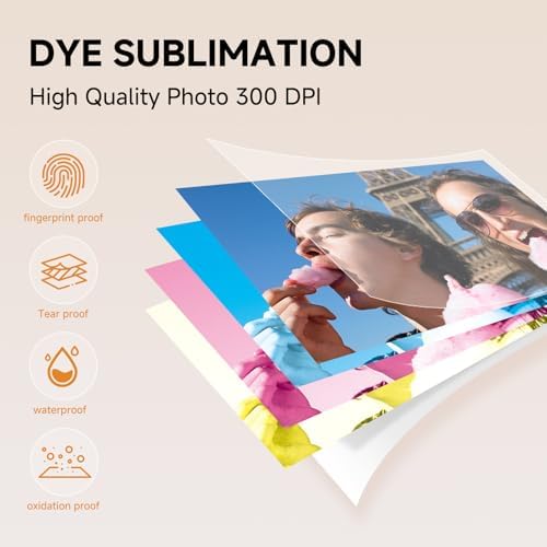 HPRT Photo Printer 4×6”,Wi-Fi for Phone, Thermal Dye-Sublimation, Beige - Image 4