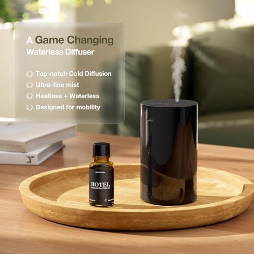 ANZ Waterless Essential Oil Diffuser Starter Kit, Black - Image 3