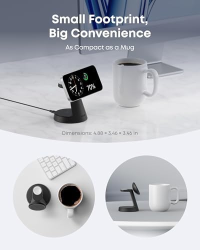 Anker MagSafe Charger Compatible, MagGo 3-in-1 Qi2 15W Charging Station - Image 3