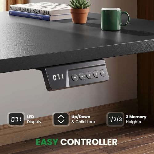 SIAGO 63x55 Inch L-Shaped Standing Desk with Charging Station Corner Desk - Image 5