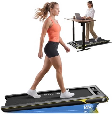 YPOO Walking Pad with 14% Incline Under Desk Treadmill for Home & Office by YPOO