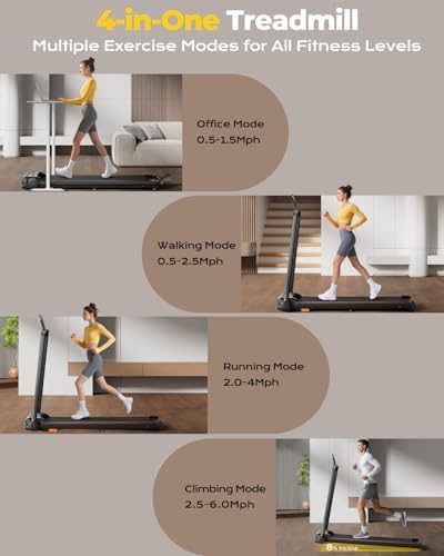 Abonow Walking Pad Treadmill with Handle Bar for Home Office - Image 5