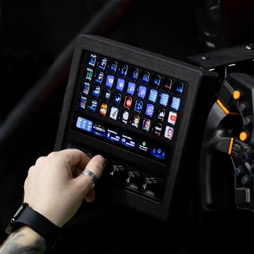 SimSport Gadget Enclosure for Stream Deck + XL with Metal Swivel Mount Sim Rig Aluminum Profile - Image 5