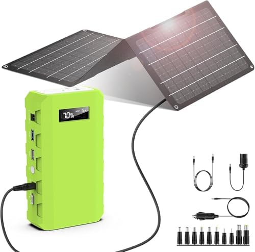 Powkey 24000mAh Portable Power Station with Panels Included 30W by POWKEY