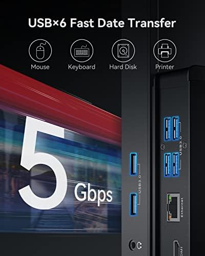USB 3.0 Docking Station Dual Monitor, Universal Laptop Docking Station for MacBook & Windows - Image 4