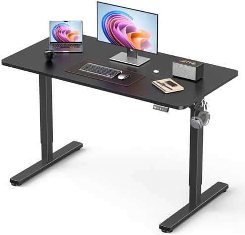 40" Small Electric Standing Desk Adjustable Height for Home Office by XyndyxErgonomicDesign