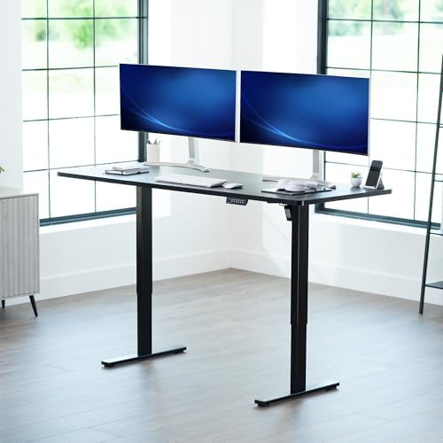 VIVO Black 71 x 30 in Standing Desk, DESK-KIT-1B7B - Image 2