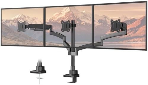PUTORSEN Triple Monitor Mount for 17-32'' Screens, 22 lbs/arm by PUTORSEN