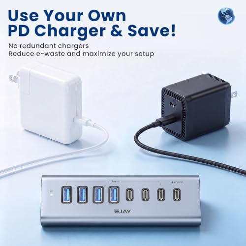 EJAY 8-in-1 USB-C Hub with Detachable Cable - Image 7