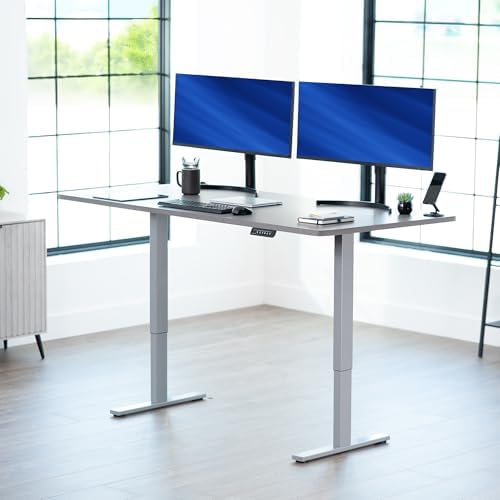 VIVO Dark Gray 71 x 36 in Standing Desk, DESK-KIT-1G7G-36 - Image 2