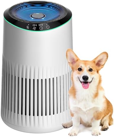 Air Purifiers for Bedroom Home for Smoke Pet Dander Odors 1 Pack White by MORENTO