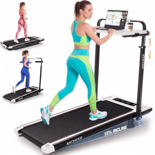 ANCHEER Incline Walking Pad with Handle Bar, Foldable Treadmill-Home/Office by YourHealthyLifestyle