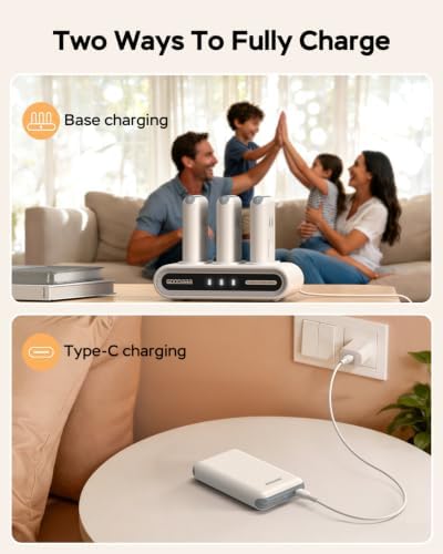 GOODaaa Portable Charger, 10000mAh Power Bank Built in Cables, 3 Outputs 1 Inputs for All Mobile Devices Slim Charging Bank, Small Thin Phone Charger, Airline Approved Travel Slim Compact Battery Pack - Image 2