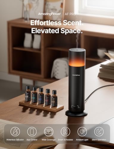 Waterless Essential Oil Diffuser with 5 x 20mL Hotel Scent Fragrance Oils - Image 2