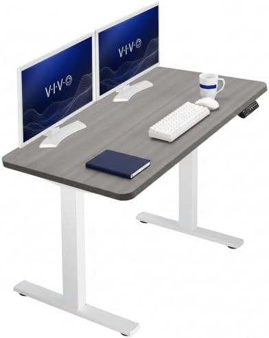 VIVO Dark Gray 43 x 24 in Standing Desk, DESK-KIT-1W4G by VIVO