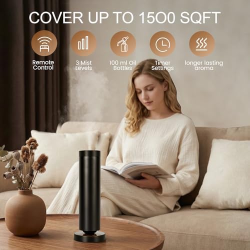 Cold Air Waterless Diffuser, Hotel Collection Diffuser, Waterless Essential Oil Diffuser for Homes, Offices, Covers 1000 Sq Ft, Remote Control (Fragrance Not Included) - Image 2