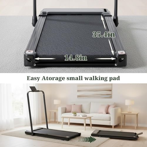 Walking Pad Under Desk, 3 in 1 Portable Treadmills for Home Small Space - Image 5