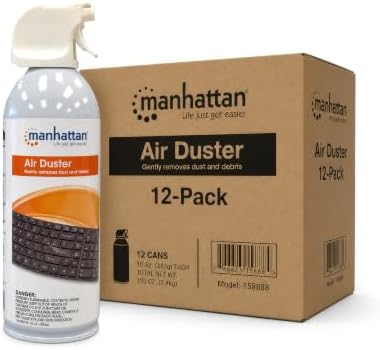 Manhattan 12-Pack Compressed Air Duster Cans, 8 Oz, Electronics Cleaner Kit by ManhattanProducts