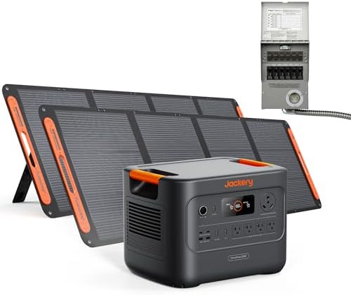 Jackery HomePower 3000 and Transfer Switch & 2x200W, 3072Wh, 3600W Output by Unknown