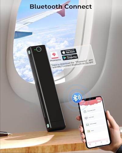 Phomemo Portable Printers Wireless for Travel, M08F Thermal Bluetooth Printer Support for 8.5"x11" US Letter, Small Inkless Printer Compatible with iOS, Android, Laptop for Car, Office, Home - Image 3