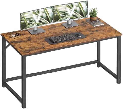 VASAGLE Computer Desk, Steel Frame Gaming Desk for Home Office, 47.2 Inch by VASAGLEbySONGMICSHOME