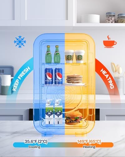 BEICHEN Mini Fridge,6 Liter / 8 Can Small Fridge for Bedroom, Car, Office - Image 6