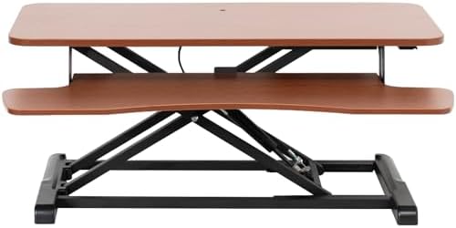 VIVO Dark Walnut 36 in Standing Desk Converter, DESK-V036KA by VIVO