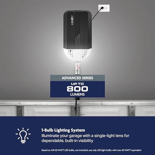 Chamberlain Belt Drive myQ Garage Door Opener, 1/2 HP w/Battery Backup - Image 5