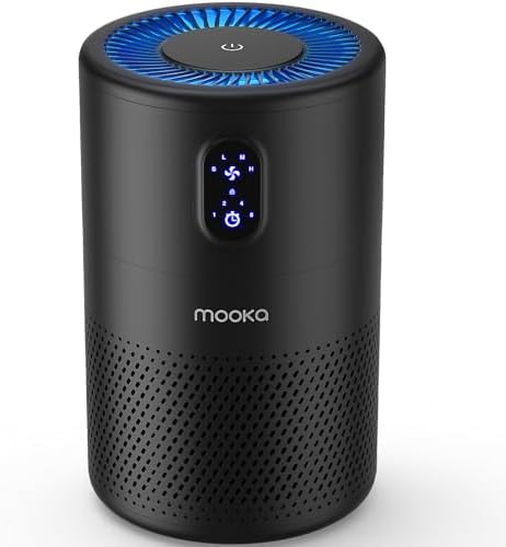 MOOKA Air Purifiers for Home Room up to 1076ft², True HEPA Filter, B-D02L by MOOKA