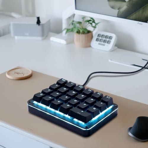 Koolertron 23-Key One-Handed Mechanical Keypad, Blue LED - Image 3