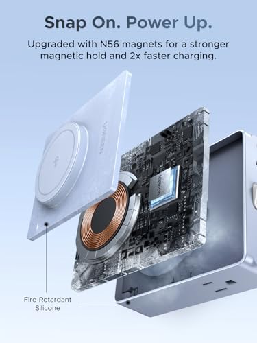 UGREEN 15W 8-Port Wireless Charger Power Strip with 5FT Extension Cord - Image 4
