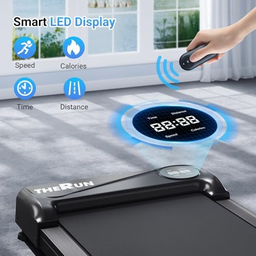 THERUN Walking Pad with 300LBS Weight 40" Longer Belt Under Desk Treadmill - Image 6