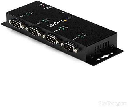 StarTech 4-Port USB to Serial RS232 Hub, Industrial, TAA (ICUSB2324I) by StarTech