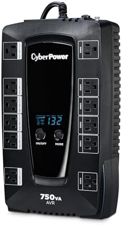 CyberPower AVRG750LCD Intelligent LCD UPS Battery Backup - Image 2