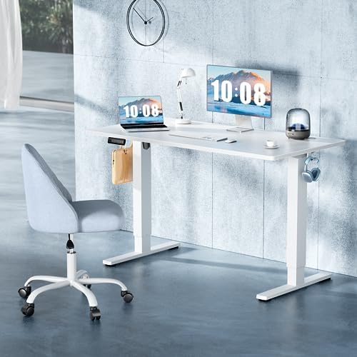 DUMOS 48 Inch Electric Standing Desk, Memory Adjustable Home Office Desk - Image 4