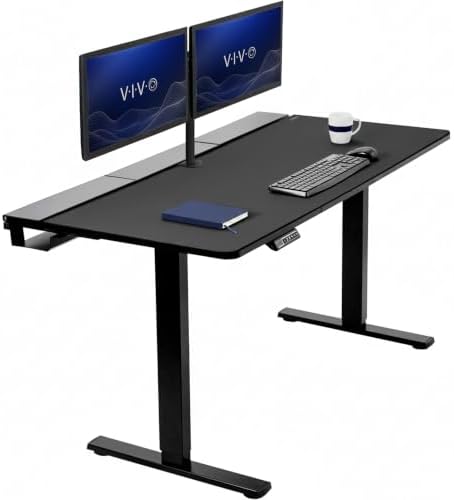 VIVO Black 60 x 30 in Standing Desk, DESK-KIT-1B6-P3B by VIVO