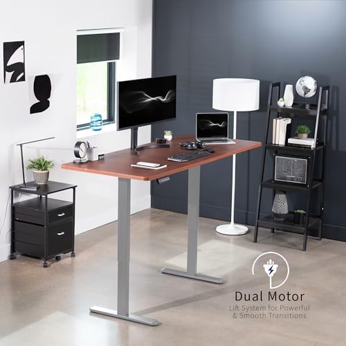 VIVO Dark Walnut 71 x 30 in Standing Desk, DESK-KIT-E2G7D - Image 4