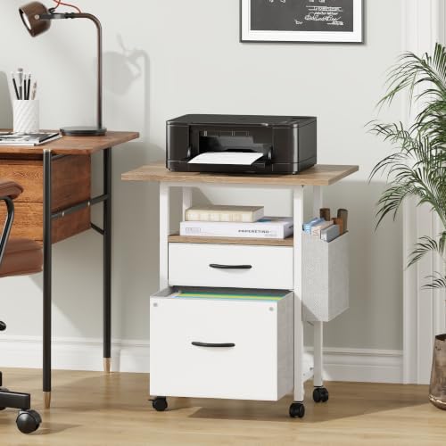 GYIIYUO 2 Drawer File Cabinet 24''W, Mobile Filing Cabinet, Printer Stand - Image 2
