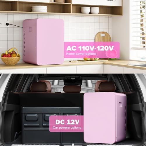 Kikihouse 22L/30Cans Mini Fridge for Bedroom, Portable Cooler & Warmer - Image 5