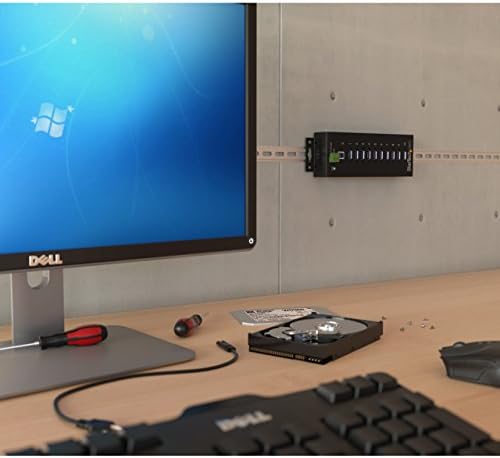 StarTech 10-Port Industrial USB 5Gbps Hub, Mountable, TAA (ST1030USBM) - Image 4