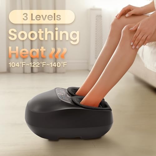 COMFIER Shiatsu Foot Massager with Heat,Feet Massager Machine for Plantar Fasciitis Neuropathy, Gifts for Him/Her, Remote Control,Pause Function,UP to Men Size 13, Foot Massage - Image 5