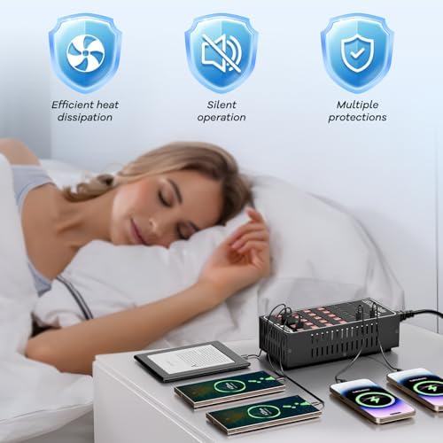 Charging Station for Multiple Devices, Vantacent89 Multiple Charger Station with Multiple Fast Charging 60 Ports - Image 7